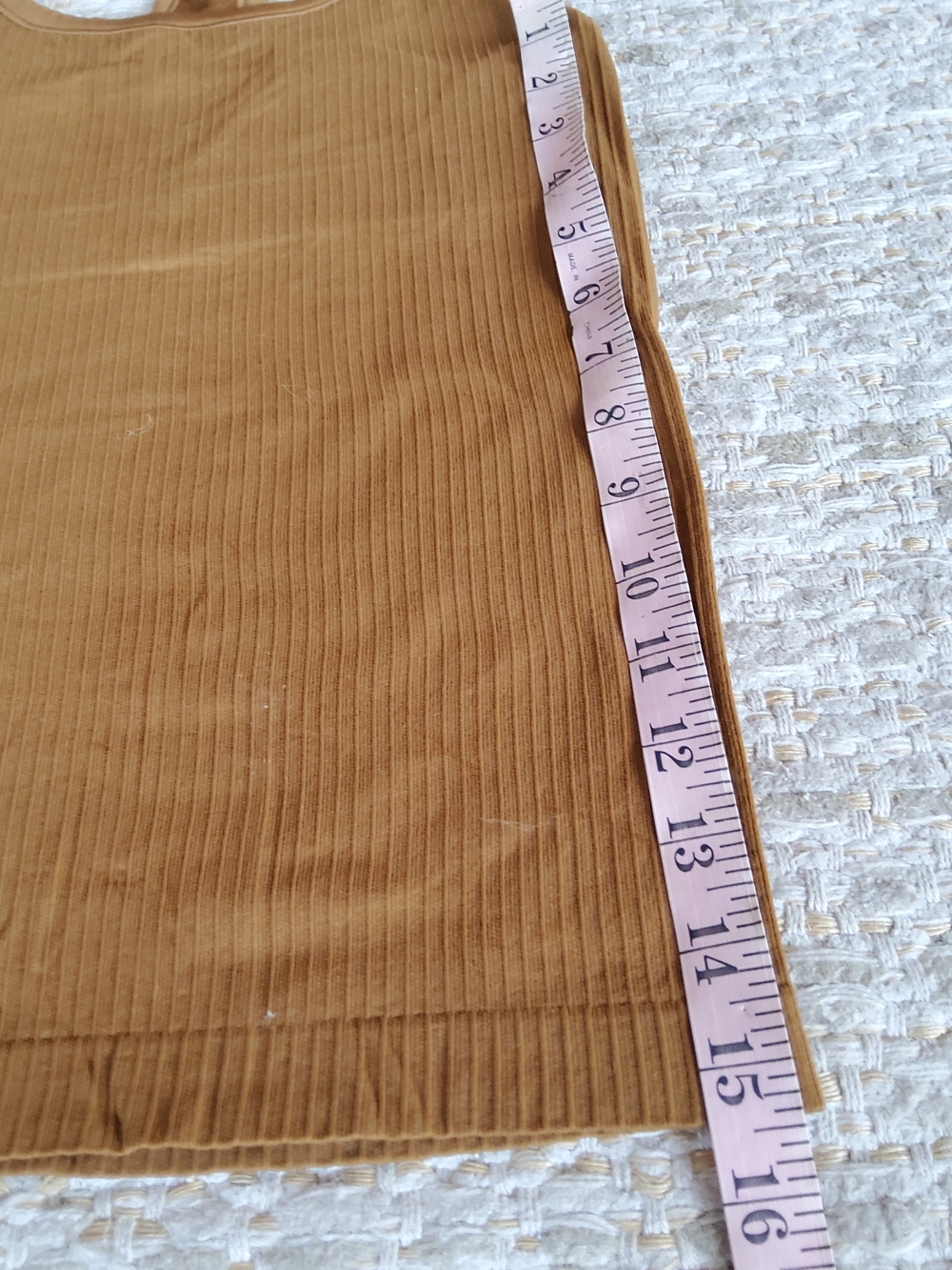 Old Navy Ribbed Racerback Tank in Camel Brown - Picture 3 of 3